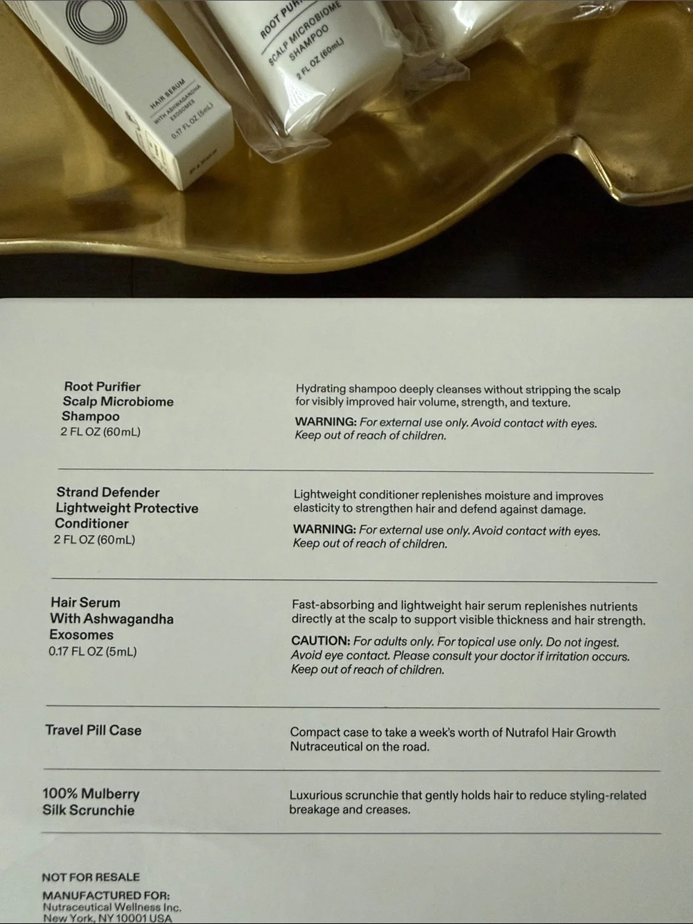 NUTRAFOL HAIR ANYWHERE TRAVEL TSA KIT